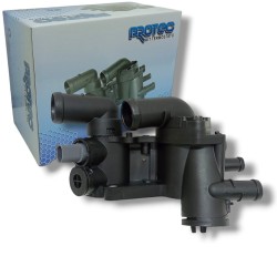 TERMOSTATO PLÁSTICO Y CAÑO AGUA FOX SURAN GOL TREND SAVEIRO 1.6 8V