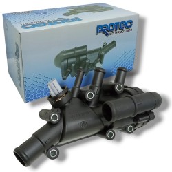 Porta termostato Ford Ka Fiesta Ecosport Focus 1.6 8v Rocam PLASTICO